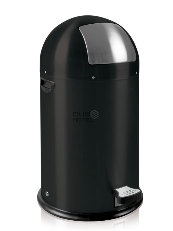 Balde Com Pedal Preto 33L Kickcan 